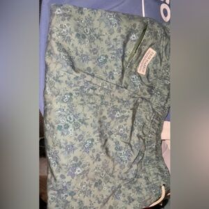 Fair Harbor Olive Green Floral Drawstring Shorts